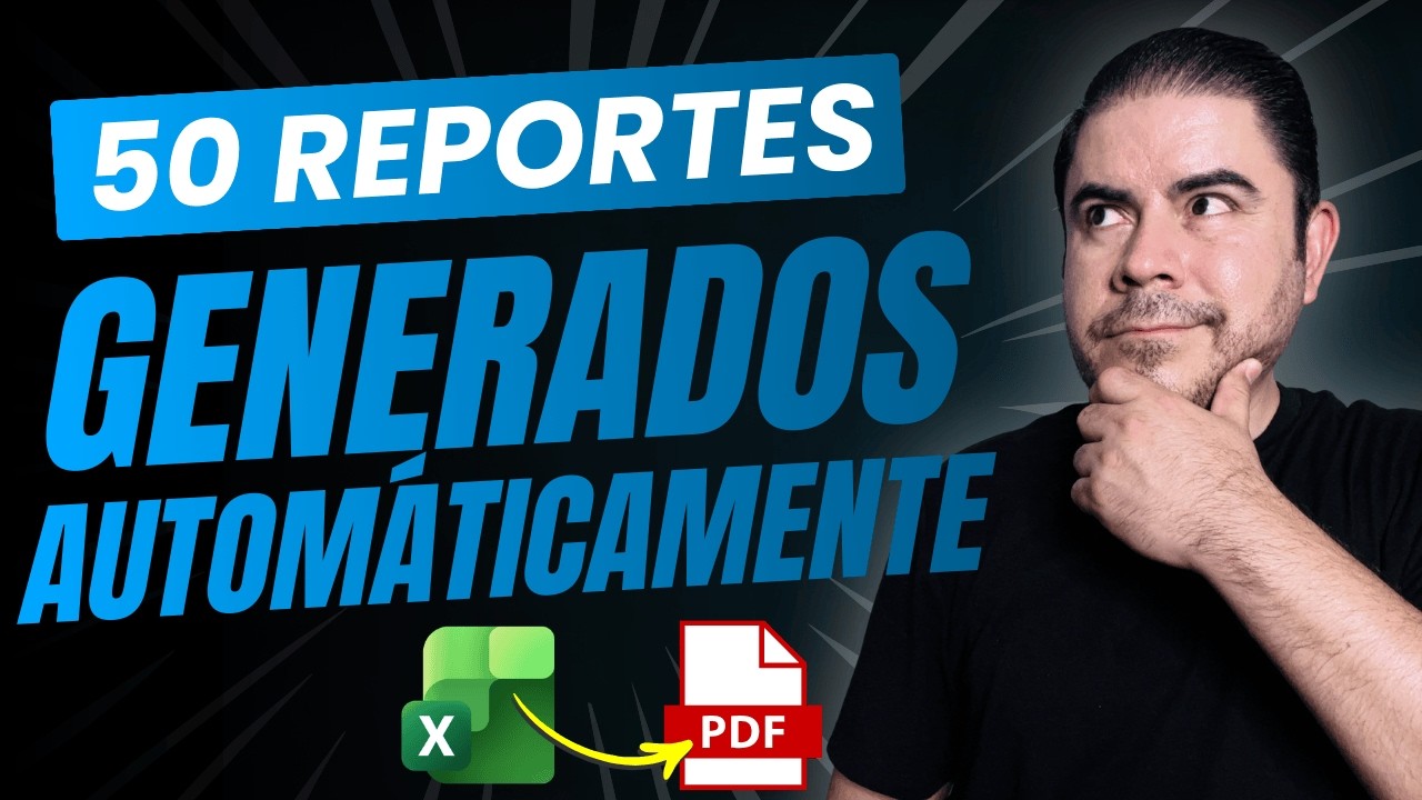 Así generé 50 reportes PDF en Excel con FILTRAR y una macro en menos de 1 minuto
