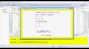 Relógio digital com alarme em java