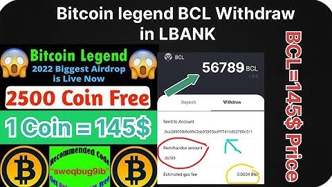 Bitcoin Legend (BCL) KYC | How to take withdraw Bitcoin legend (BCL) after KYC done BCL=0.0111$