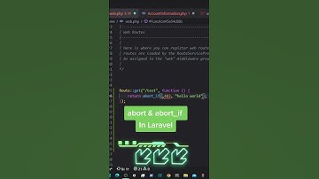 abort & abort_if  in Laravel #laravel  #webdevelopment #development #tricks #tips