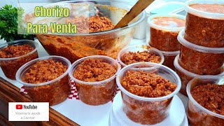 CHORIZO PARA VENTA PASO A PASO| Cómo hacer Chorizo Ranchero desde Cero| Receta de Chorizo de Puerco