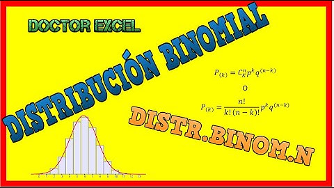 🙌🏼[Cómo resolver una distribución binomial en Excel]👾 [DISTR.BINOM.N]💪🏼[COMBINAT]🍟