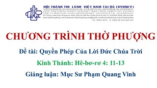 HTTL KINGSGROVE - Chương Trình Thờ Phượng Chúa - 22/06/2025