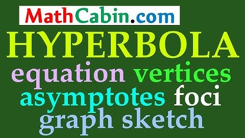 Hyperbola Equation Vertices Foci Asymptotes Graph problem ! ! ! ! !
