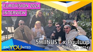 Eurovision 2024 | ESCUnited Interview with 5MIINUST x Puuluup (Estonia)