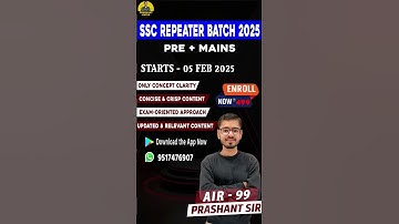 SSC Repeater Batch 2025 |By Prashant Sir| Prashant Maths #maths #sscmath