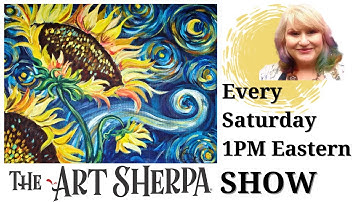 The Art Sherpa Show | Vincent VanGogh Starry Night | Easy Beginner Acylic Painting Lesson
