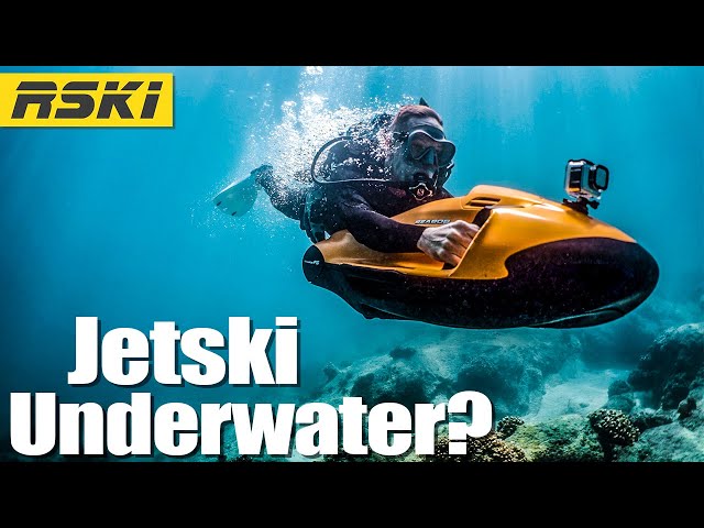 Scuba diving with a Seabob electric underwater scooter - RSKI RIDERS jetski  