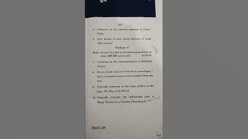 IGNOU BA English honours imp.. question paper BEGC-108 BRITISH LITERATURE 18TH CENTURY..💯✍️