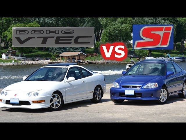Honda Battle Bros: 2000 Honda Civic Si vs. Acura Integra GS-R