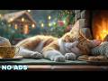 12 Hours Cat Sleep Music ✨ Cat’s Favorite Music - Cozy Fireplace Ambience For Cats Warmth