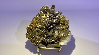 Marcasite on Calcite, Mineral Specimen from China