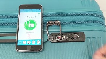 eGeeTouch - How to unlock using smartphone - Smart Luggage lock (3rd Gen.)