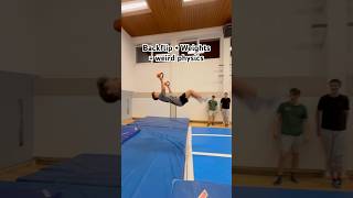 Backflip + 12kg #athlete #tricking #parkour #gymnastics #flip