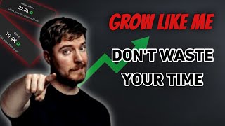 How to grow on YouTube Like Mr Beast||Grow from 0 Subscribers in 2024 #youtube #youtubetips #mrbeast