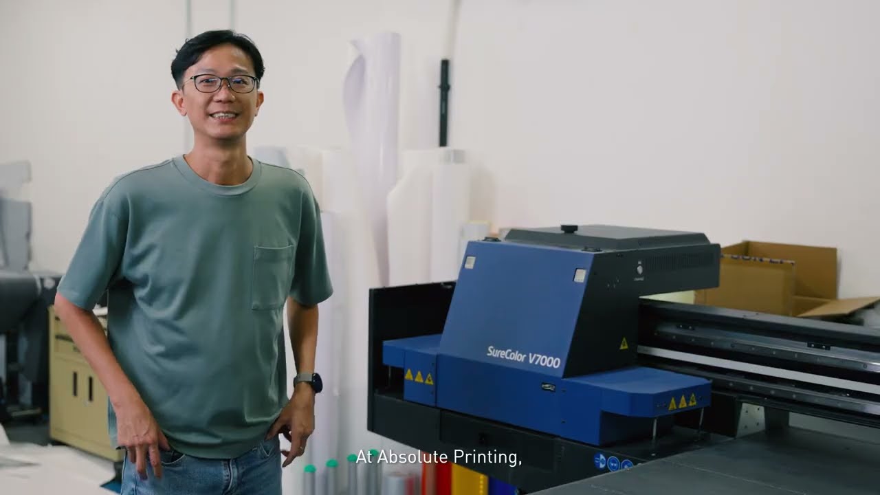 Epson Customer Story Absolute Printing Epson SureColor V7000 - YouTube