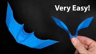 Origami Flapping Bat  How to Fold  Full Tutorial