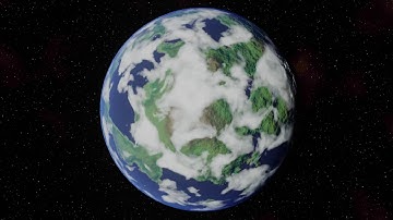 Planet in space (Blender, EEVEE)