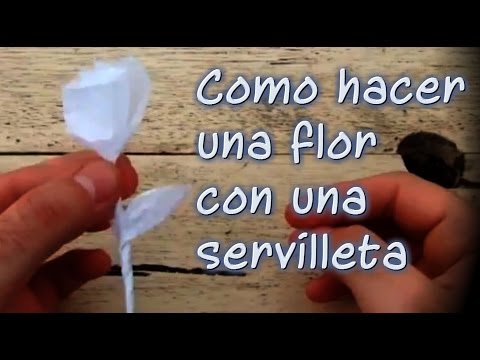 Video: Cómo Hacer Una Flor Con Una Servilleta