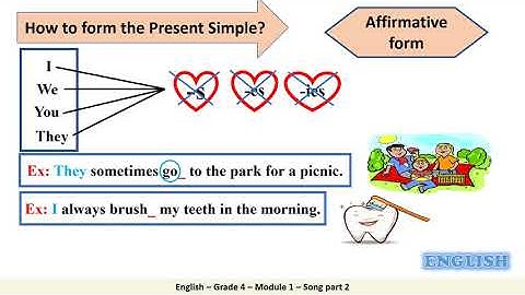 Grade 4 English Module 1 Song part 2
