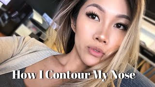 How I Contour My Nose (Asian Nose) | Nadia Ngo