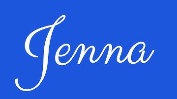 Learn how to Sign the Name Jenna Stylishly in Cursive Writing