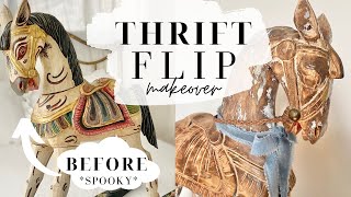 THRIFT FLIP DIY Furniture Flip | How To Strip Paint from Wood | Budget Friendly makeover | Farmhouse by Our Little Nest 5,689 views 1 year ago 12 minutes, 40 seconds