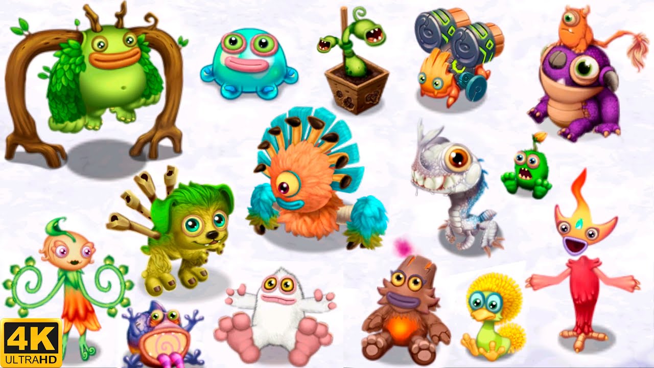 My singing monsters dawn of fire characters