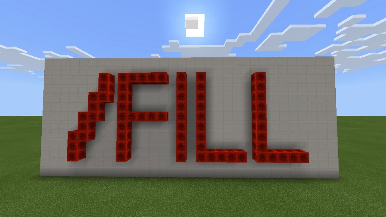 How to Use The Fill Command: Minecraft Bedrock - YouTube