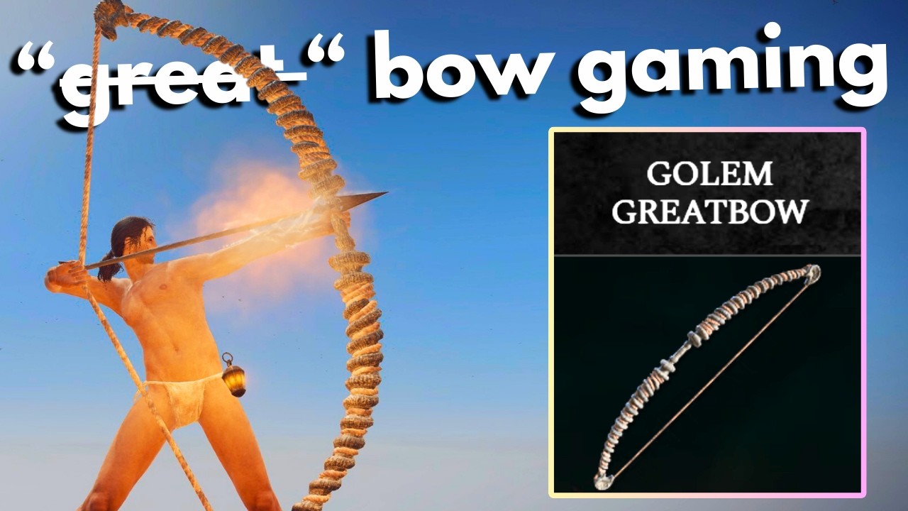 the FASTEST greatbow only run you've EVER seen (probably) - beating ELDEN RING with all 402 weapons