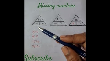 missing numbers in tamil/reasoning tricks #shorts #tamil #missingnumbers#tnpsc #tancet