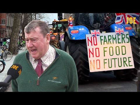 Is this the end of British Farming? Tractors storm Parliament.