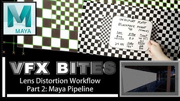 VFX Bites: Lens Distortion Workflow Part 2- Maya Workflow