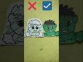 Perfect Cut ✂️ Hulk 💪#fun #art #colorful #diy #drawing #shortvideo #colors #shorts #funny #hulk #yt