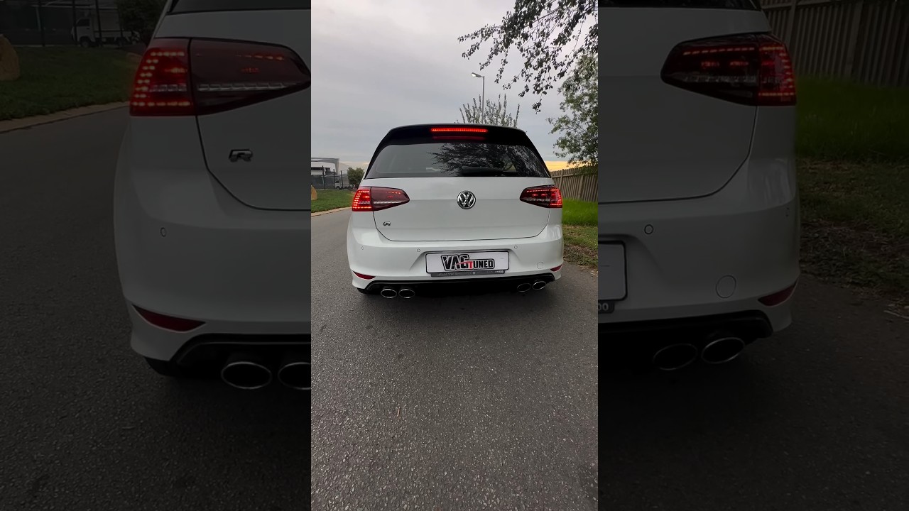 VW Golf 7 R Res delete with Downpipe exhaust sound 🔥