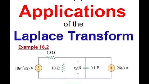 (English)ENA ||  Ex 16.2 || Application of Laplace Transform