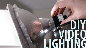 CHEAP /EASY DIY VIDEO LIGHTING TUTORIAL