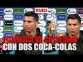 Cristiano quita dos Coca-Colas de la mesa de la sala prensa y reclama agua I MARCA