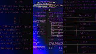 previous paper UGC NET 🥅# short video # computer science # paper # Study Material