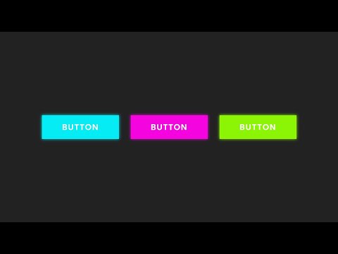 Neon Light Button Animation Effects on Hover Using HTML & CSS