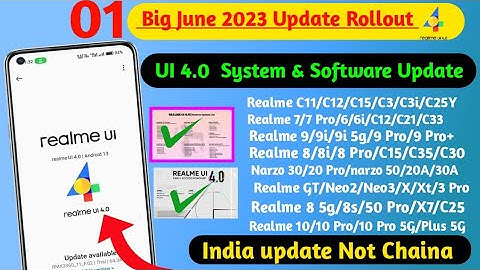 Realme June 2023 Updates & Features//Realme June System & Software Update//Manually Link Available