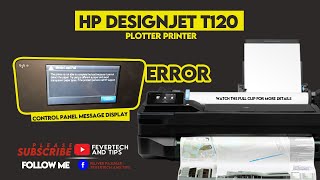 How to repair ?  Hp Designjet T120 | Media load fail problem