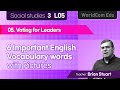 6  Important English Vocabulary Words with pictures  I  Social studies 3. L05 Voting for Leaders