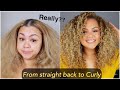 From Straight to Curly Hair / Reverting back to my natural curls!