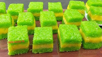 XÔI LÁ DỨA NƯỚC CỐT DỪA NHÂN ĐẬU XANH dẻo mềm thơm béo để qua ngày vẫn ngon