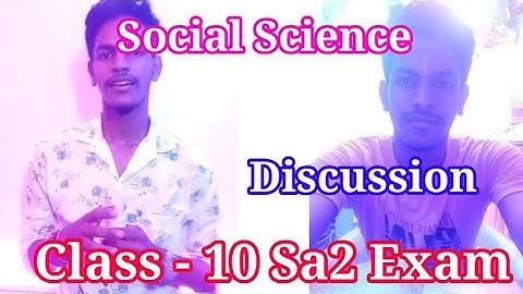 Class 10Th Sa2 Social Science Question Discussion Live