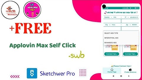 Applovin Ads Self Click Swb In Sketchware | Earning App Applovin Ads | Self Click Swb | ITZ ARAF