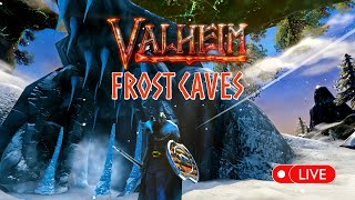 We cleared our first FROST CAVE after finding and defeating BONEMASS | Valheim LIVE