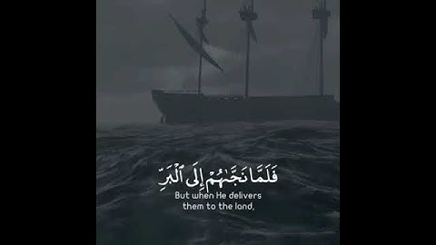 فإذا ركبوا في الفلك دعوا الله مخلصين له الدين || عبدالرحمن مسعد || سورة العنكبوت