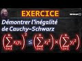Mathsclic exercice  dmonstration de lingalit de cauchyschwarz